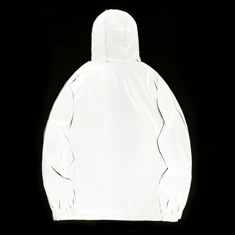 Night Reflective Windbreaker Hooded Jacket