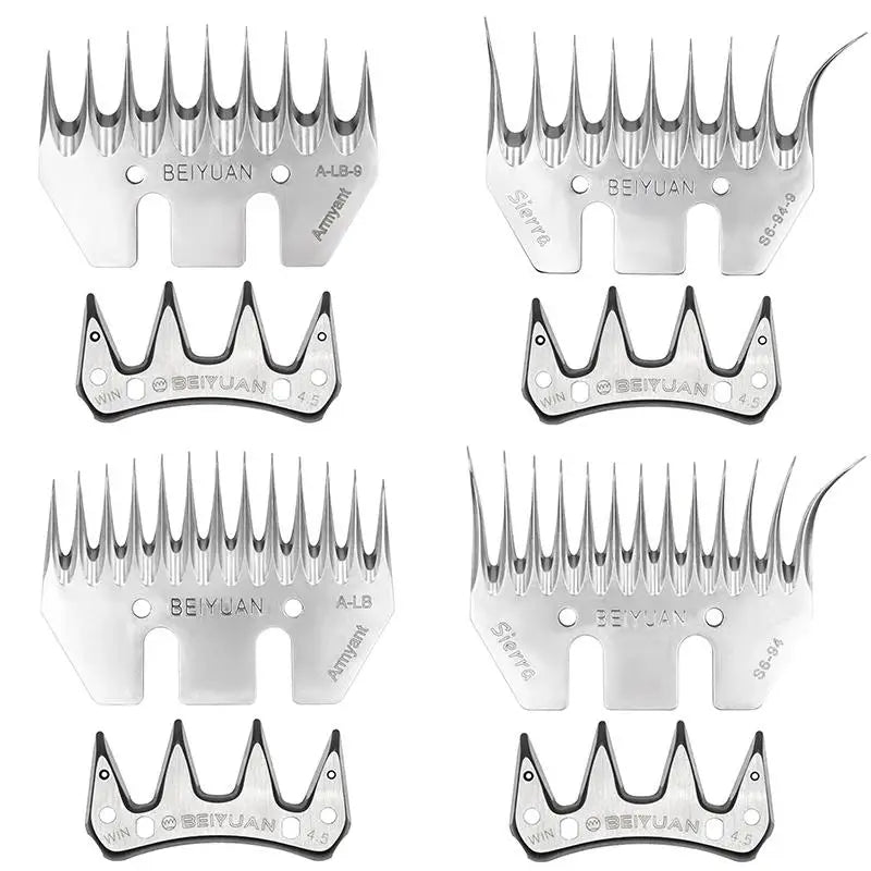 Stainless Steel Wool Scissors Sheep/goats Shears Convex Comb Cutter Shearing Clipper 4/9/13 Tooth Straight/curved Wool Blade