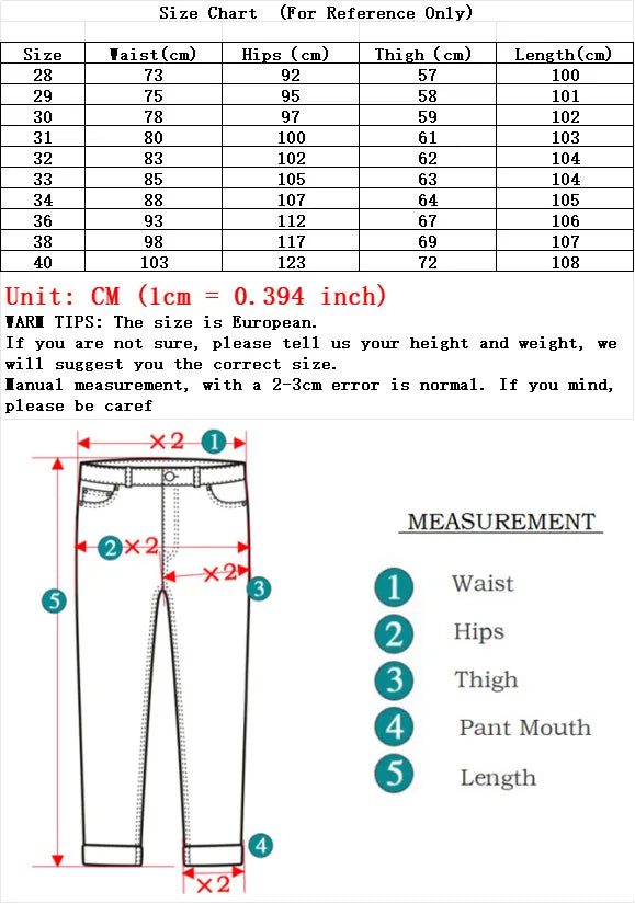 Men's Classic Fashion Brand Jeans