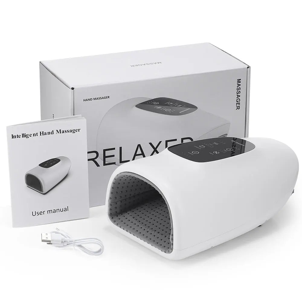 Electric Hand Massager Air Bag Air Compression Massage Intelligent Kneading Constant Temperature Heating Palm Massage Machine