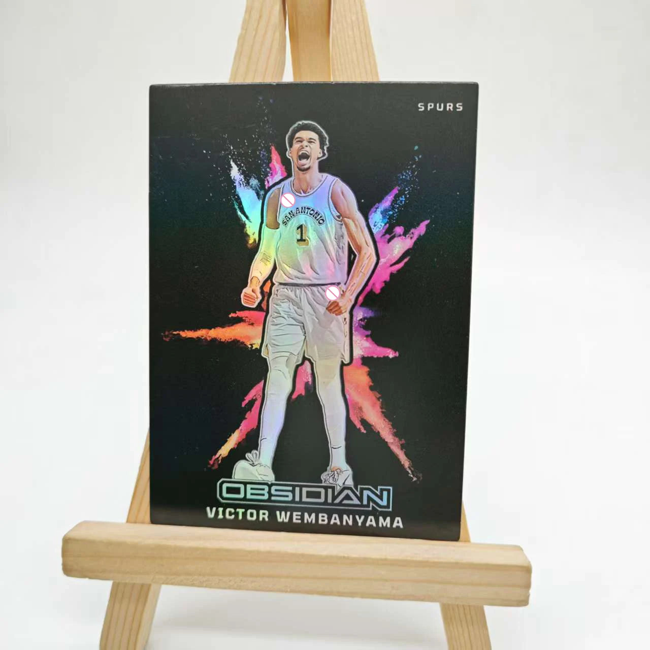 SPORTS DIY homemade Basketball trading cards James Curry Doncic Wembanyama Durant downtown kaboom laser Color explosion gifts