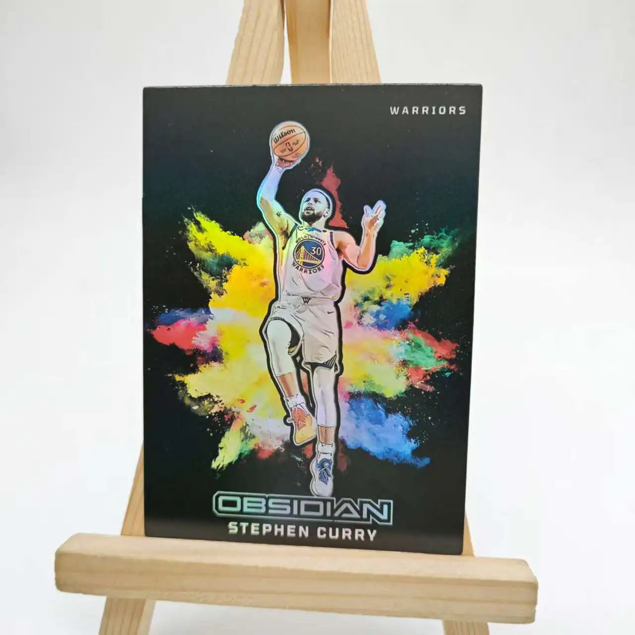 SPORTS DIY homemade Basketball trading cards James Curry Doncic Wembanyama Durant downtown kaboom laser Color explosion gifts
