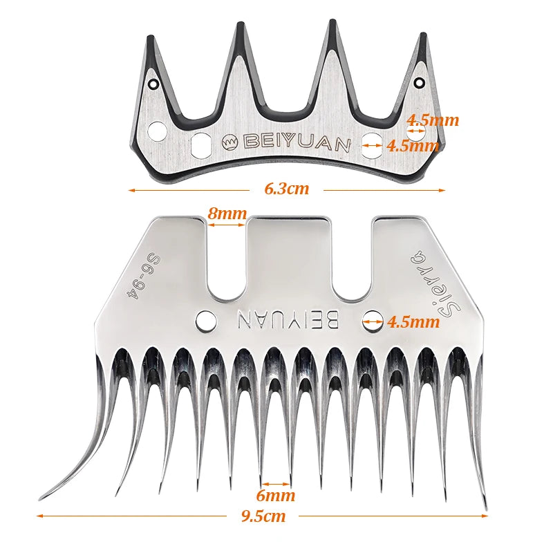 Stainless Steel Wool Scissors Sheep/goats Shears Convex Comb Cutter Shearing Clipper 4/9/13 Tooth Straight/curved Wool Blade