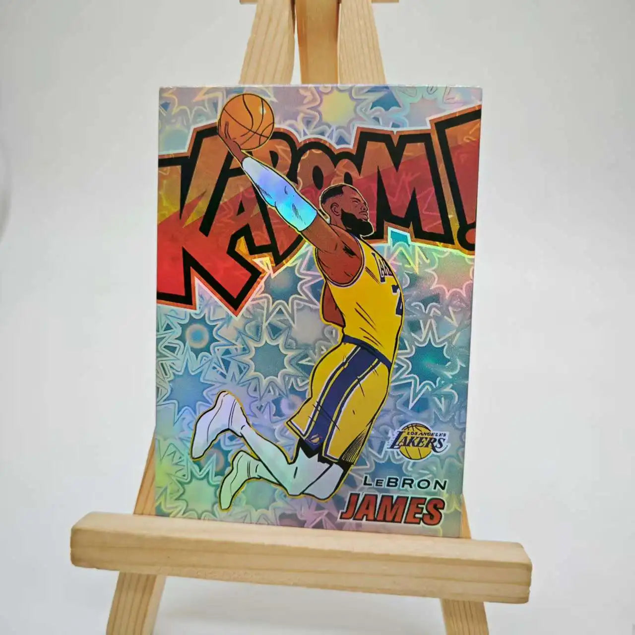 SPORTS DIY homemade Basketball trading cards James Curry Doncic Wembanyama Durant downtown kaboom laser Color explosion gifts