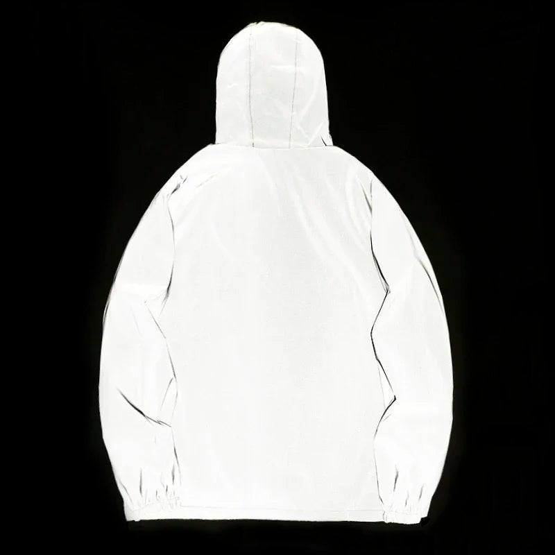 Night Reflective Windbreaker Hooded Jacket