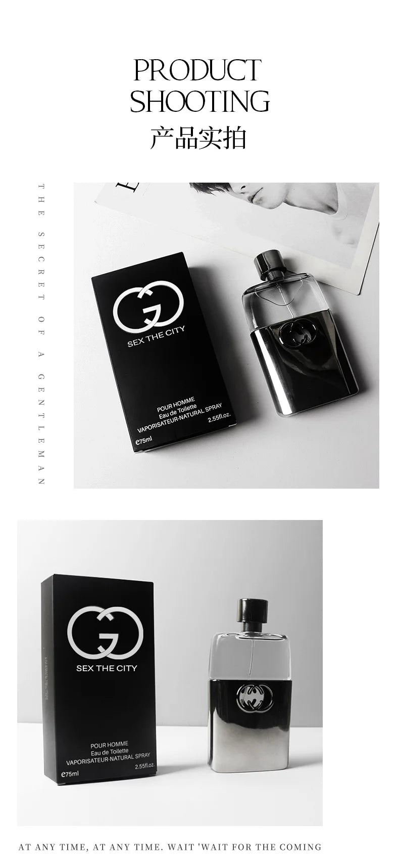 Pheromone Perfume Cologne Men's and Women's Light Fragrance Guilty Black Men's Cologne - Fresh Woody and Sandalwood Scent hombre