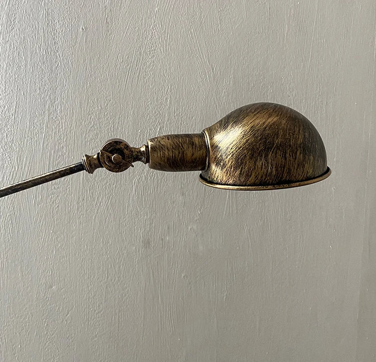 Vintage Swing Long Iron Arm E27 LED Bulb Wall Sconce Lamp Home Deco Bedroom Industrial Articulating Brass Wall Fixtures Lighting