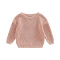 Children s Unisex Fall Sweater Vibrant Polka Dots Design with Long Sleeves and Round Neckline for Boys and Girls