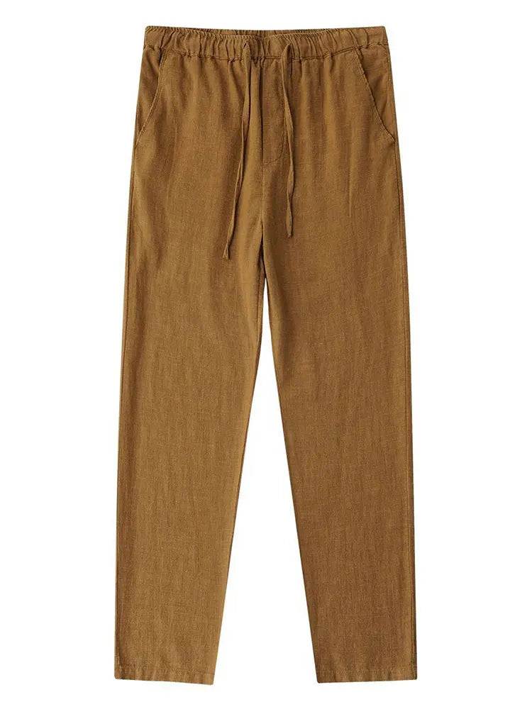 Casual Cotton Linen Chino Baggy Sweatpants