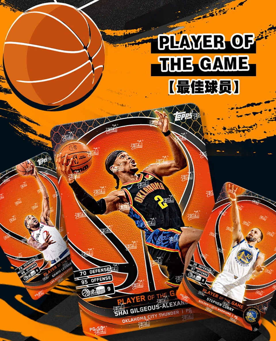 Original KAYOU NBA Collection Cards MATCH ATTAX Energy Pack Professional Basketball Star Battle Cards Booster Box Birthday Gifts