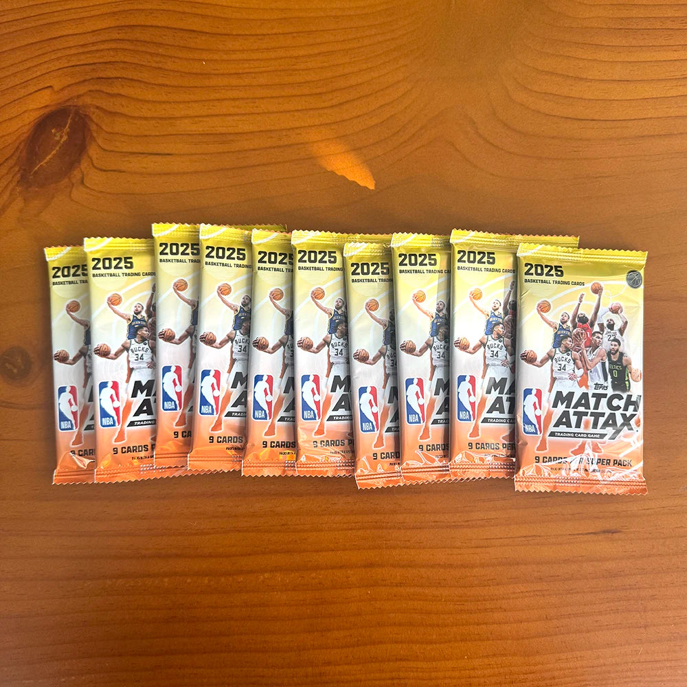 KAYOU 2025 NBA Basketball Trading Card Game - Match Attax Topps Super Pack with 90 Cards Exciting Inserts And Gold Foil