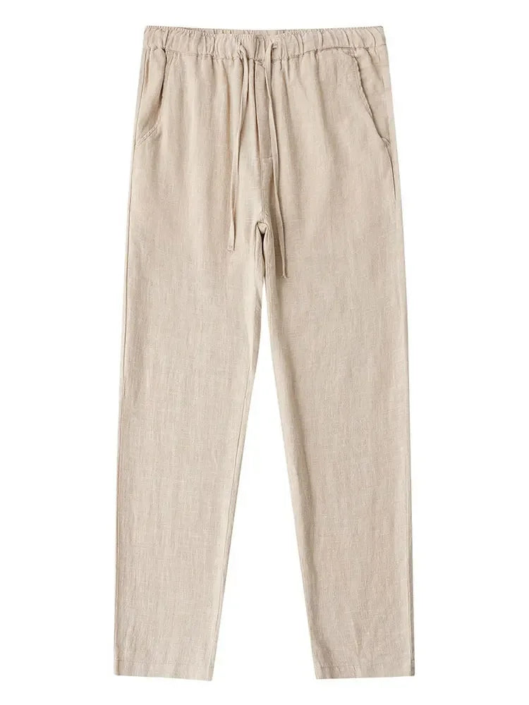 Casual Cotton Linen Chino Baggy Sweatpants