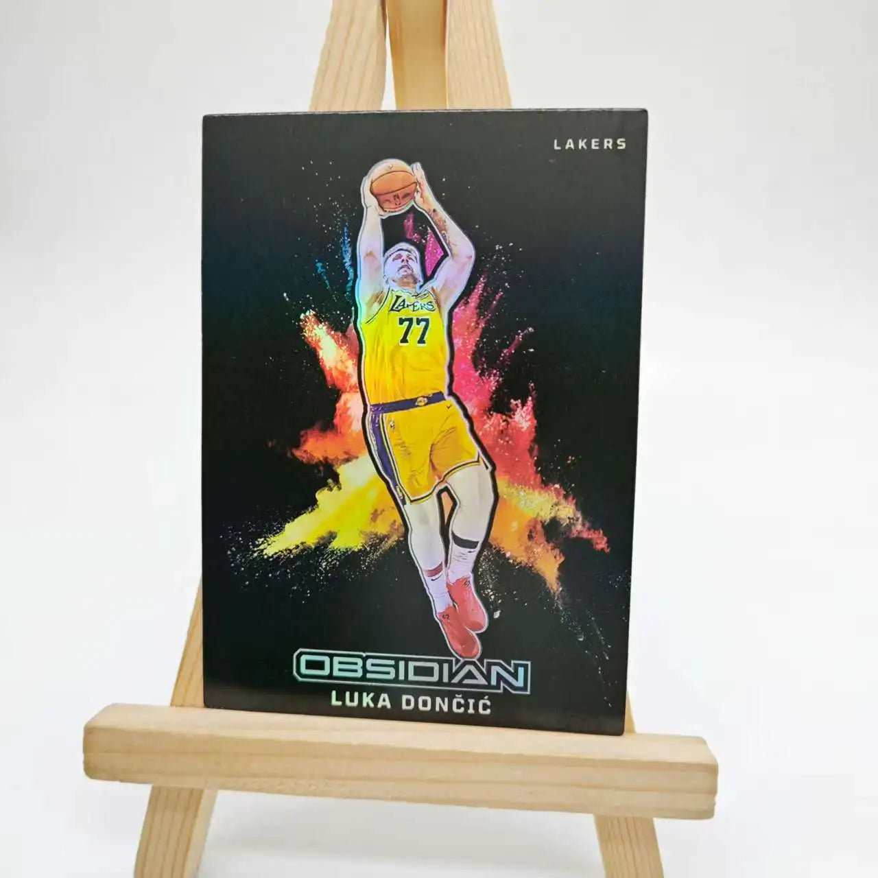 SPORTS DIY homemade Basketball trading cards James Curry Doncic Wembanyama Durant downtown kaboom laser Color explosion gifts