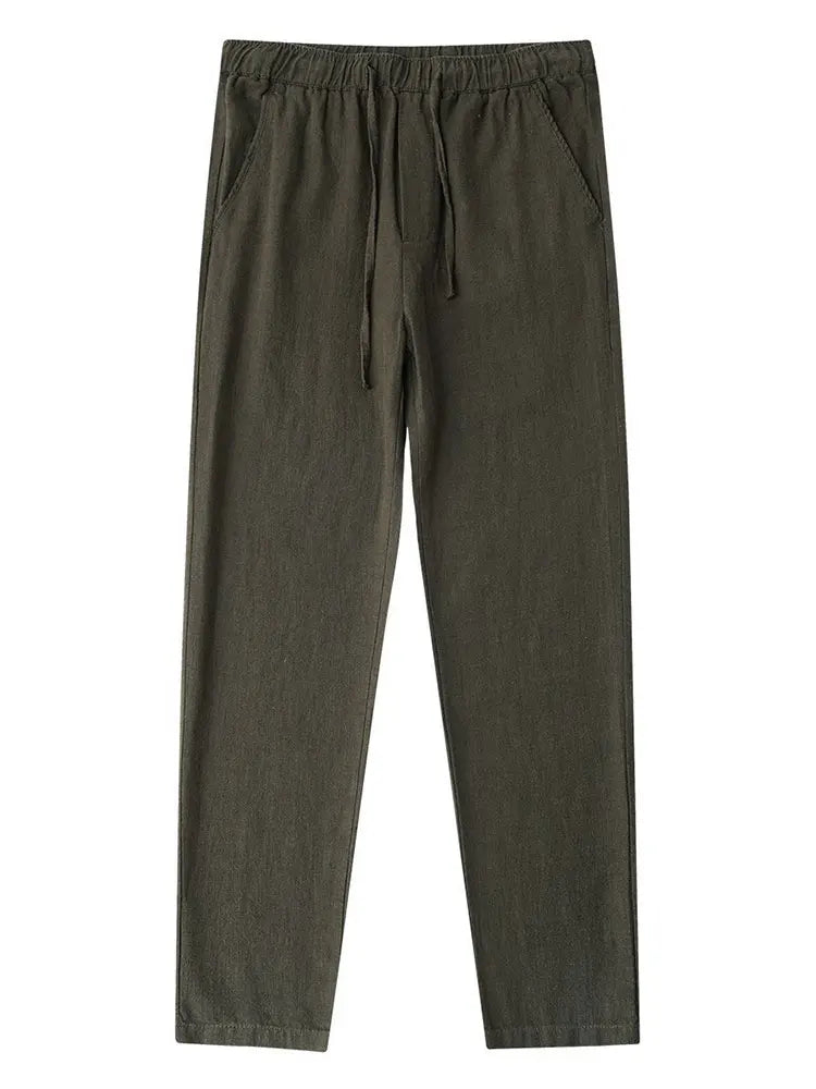 Casual Cotton Linen Chino Baggy Sweatpants