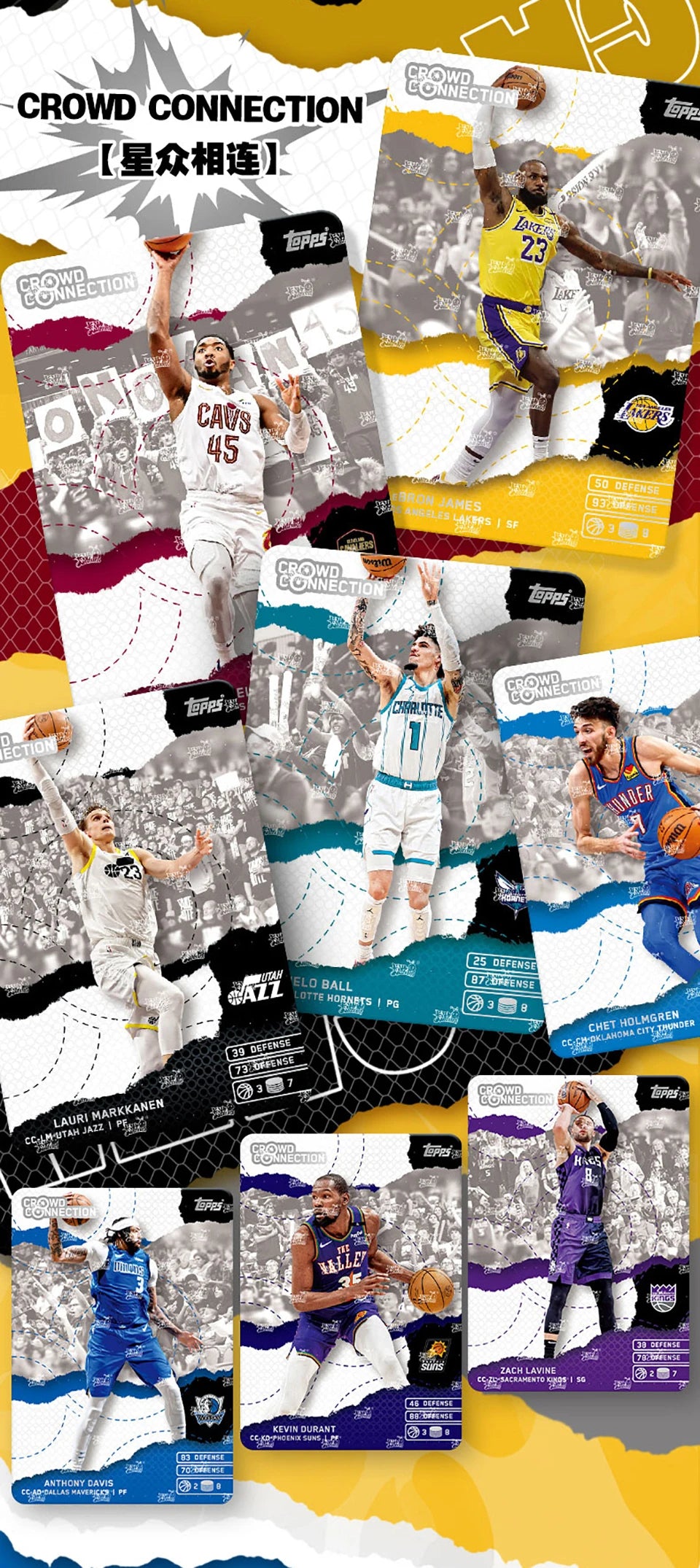 Original KAYOU NBA Collection Cards MATCH ATTAX Energy Pack Professional Basketball Star Battle Cards Booster Box Birthday Gifts