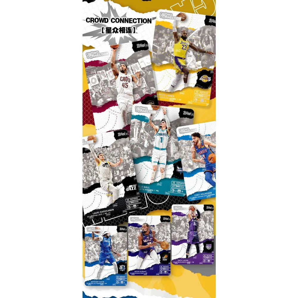 Original KAYOU NBA Collection Cards MATCH ATTAX Energy Pack Professional Basketball Star Battle Cards Booster Box Birthday Gifts
