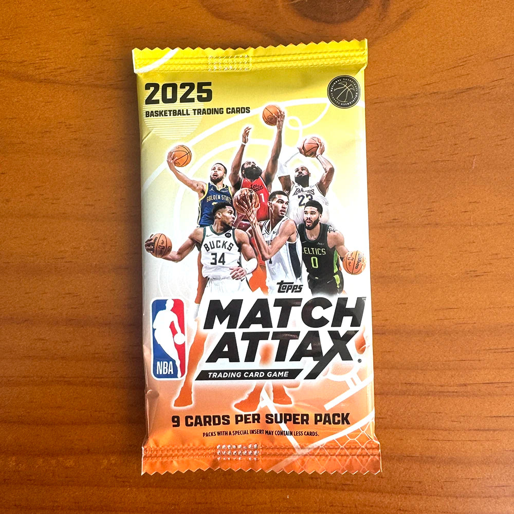 KAYOU 2025 NBA Basketball Trading Card Game - Match Attax Topps Super Pack with 90 Cards Exciting Inserts And Gold Foil