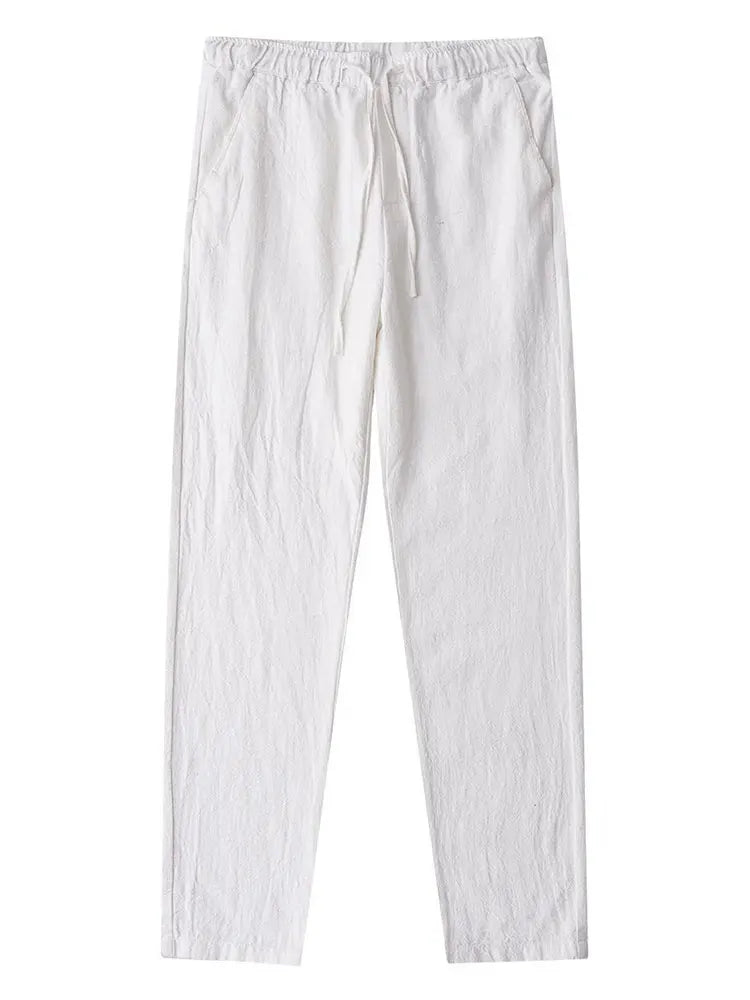 Casual Cotton Linen Chino Baggy Sweatpants