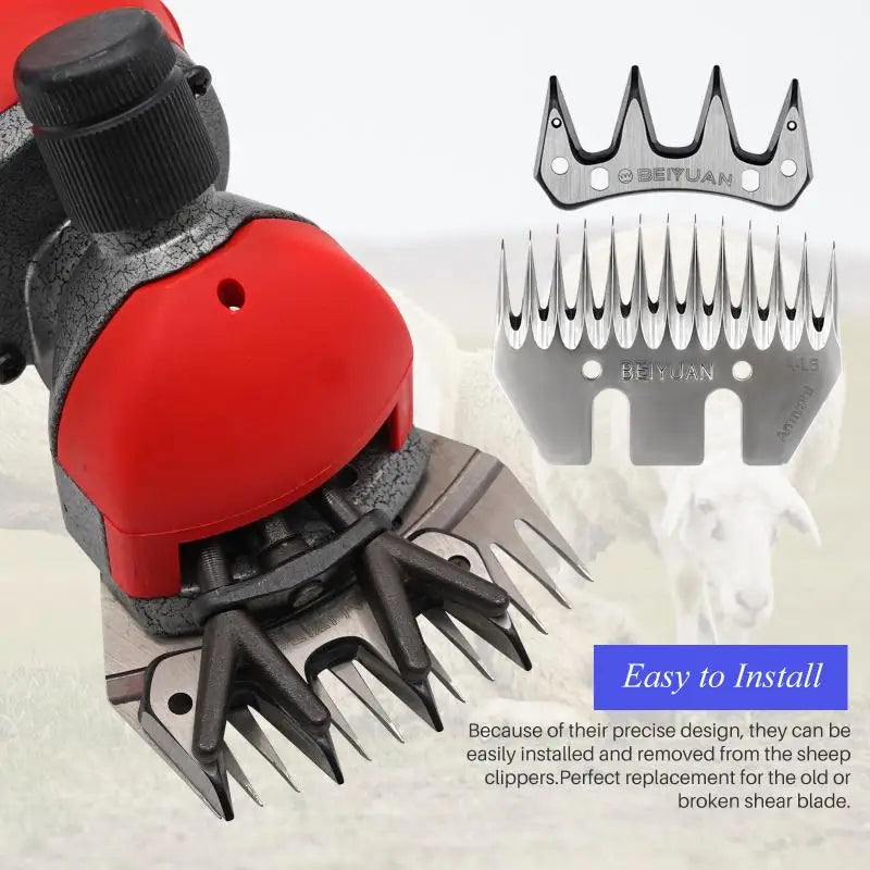 Stainless Steel Wool Scissors Sheep/goats Shears Convex Comb Cutter Shearing Clipper 4/9/13 Tooth Straight/curved Wool Blade