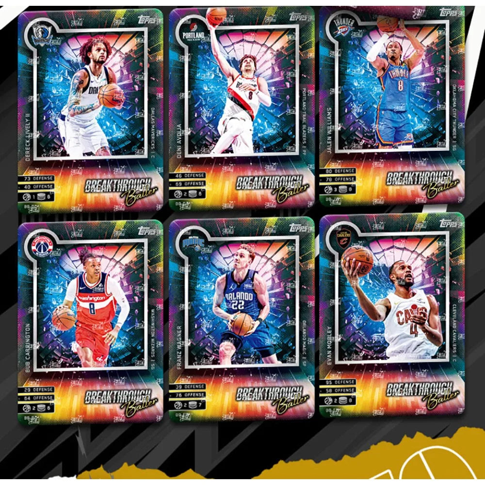 Original KAYOU NBA Collection Cards MATCH ATTAX Energy Pack Professional Basketball Star Battle Cards Booster Box Birthday Gifts