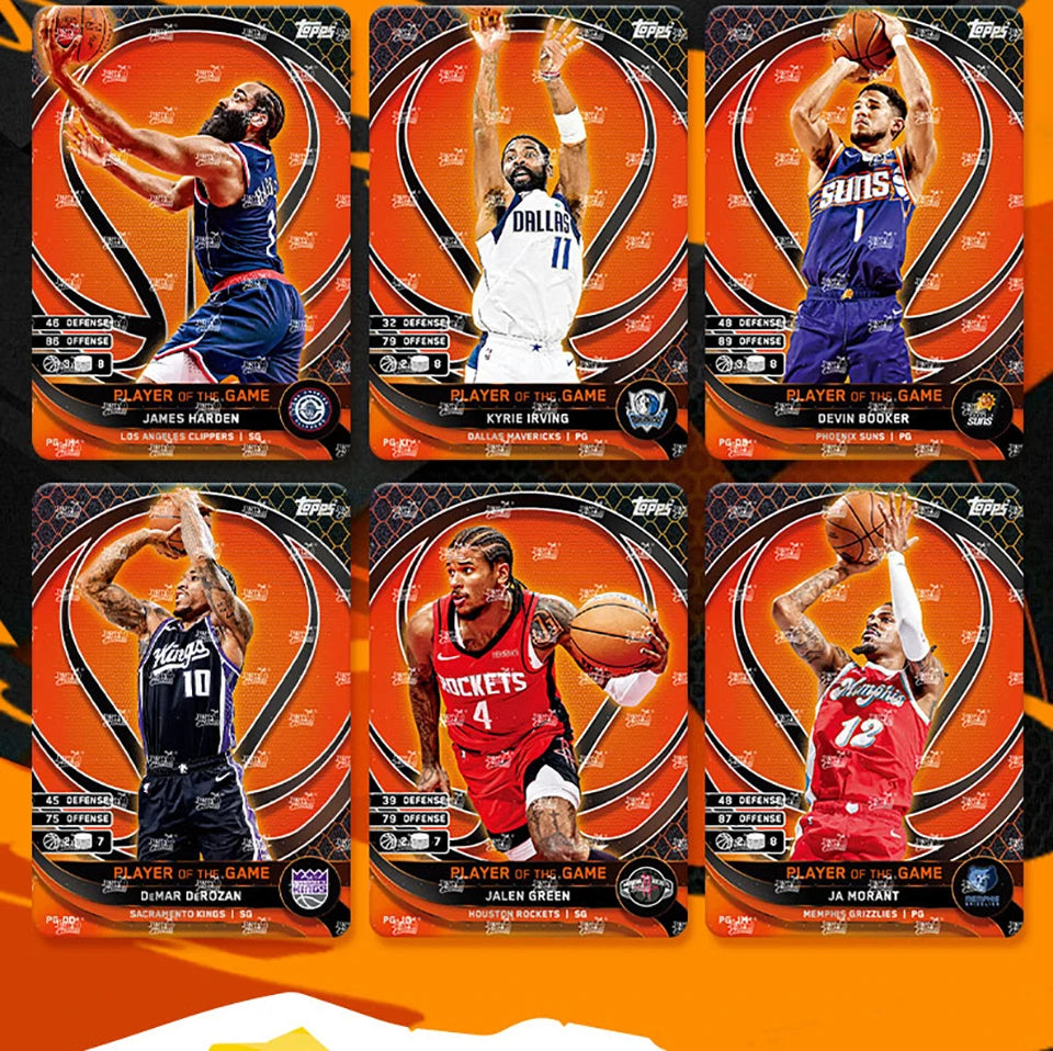 Original KAYOU NBA Collection Cards MATCH ATTAX Energy Pack Professional Basketball Star Battle Cards Booster Box Birthday Gifts