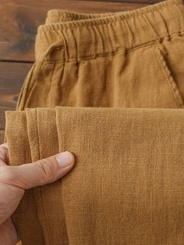 Casual Cotton Linen Chino Baggy Sweatpants