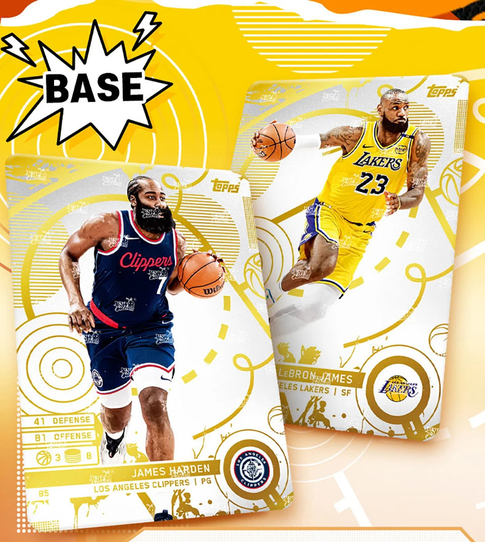 Original KAYOU NBA Collection Cards MATCH ATTAX Energy Pack Professional Basketball Star Battle Cards Booster Box Birthday Gifts