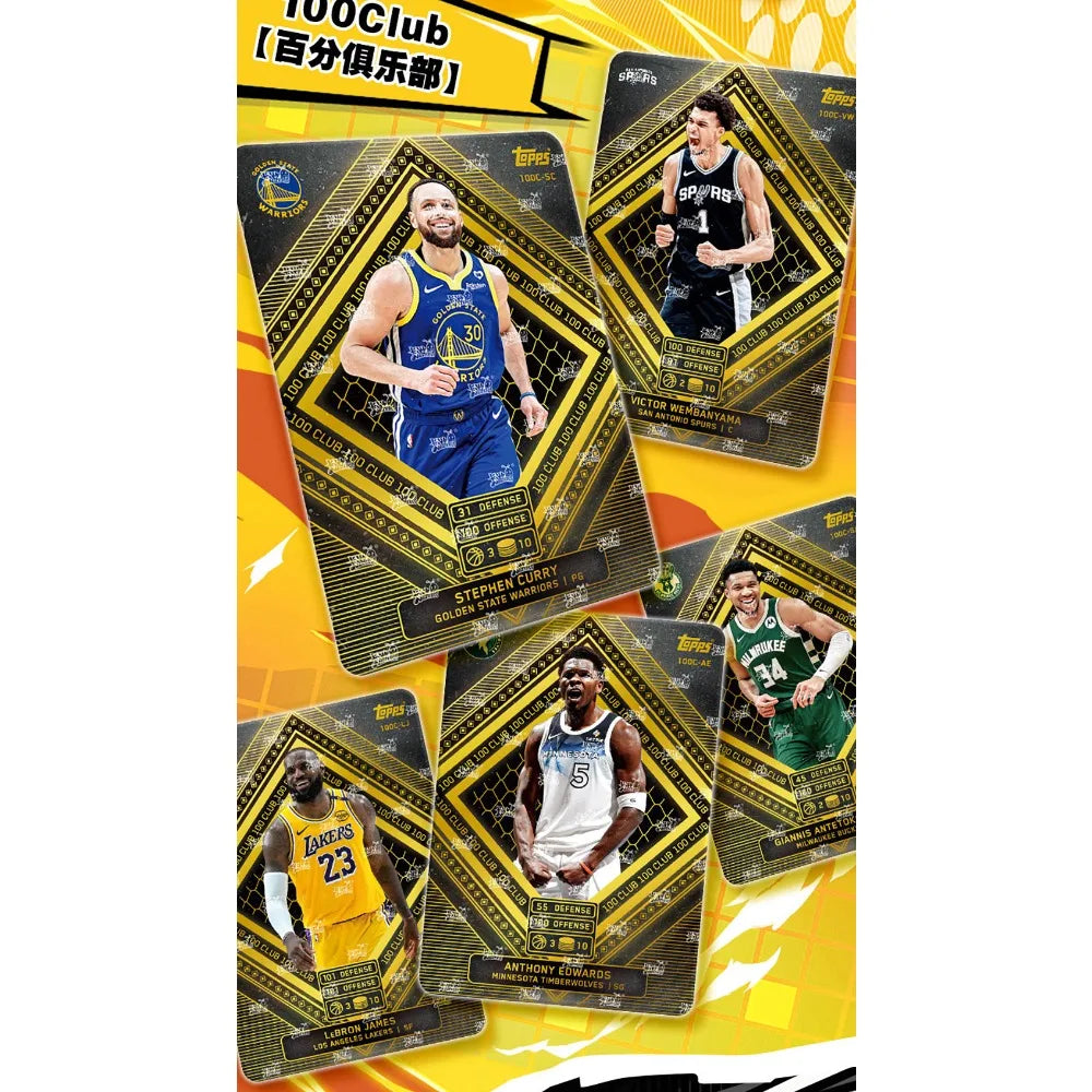 Original KAYOU NBA Collection Cards MATCH ATTAX Energy Pack Professional Basketball Star Battle Cards Booster Box Birthday Gifts