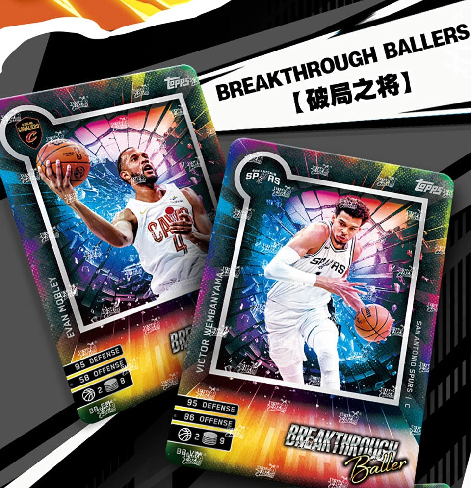 Original KAYOU NBA Collection Cards MATCH ATTAX Energy Pack Professional Basketball Star Battle Cards Booster Box Birthday Gifts