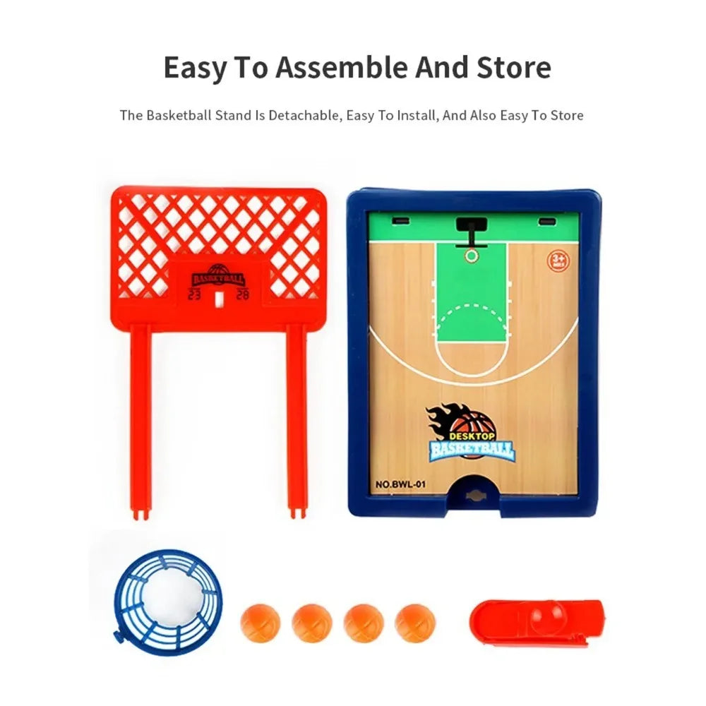 Basketball Game.Mini Desktop Tabletop Portable Travel Or Office Game Set for Indoor Or Outdoor. Fun Sports Novelty Toy Or Gift