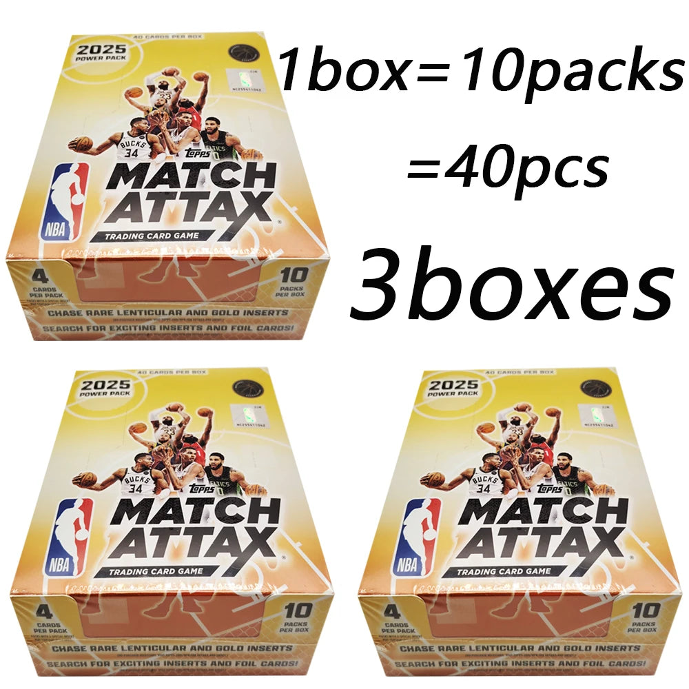 Original KAYOU NBA Collection Cards MATCH ATTAX Energy Pack Professional Basketball Star Battle Cards Booster Box Birthday Gifts