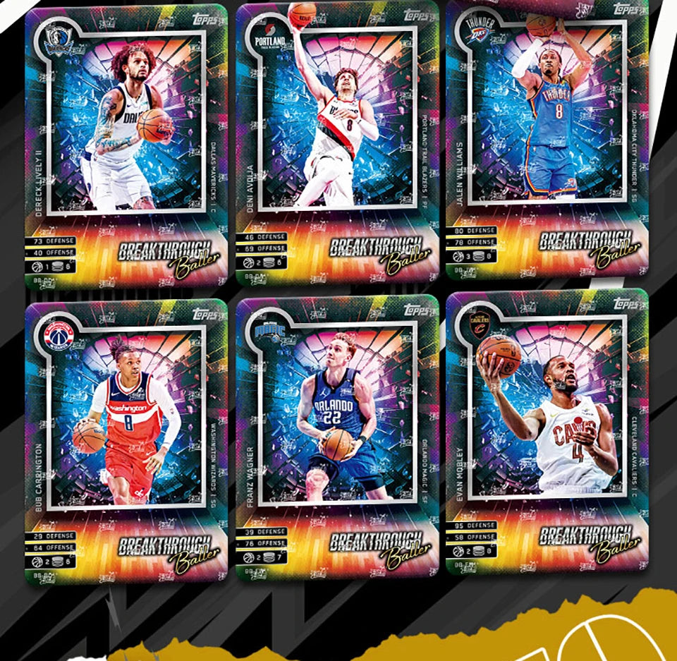 Original KAYOU NBA Collection Cards MATCH ATTAX Energy Pack Professional Basketball Star Battle Cards Booster Box Birthday Gifts