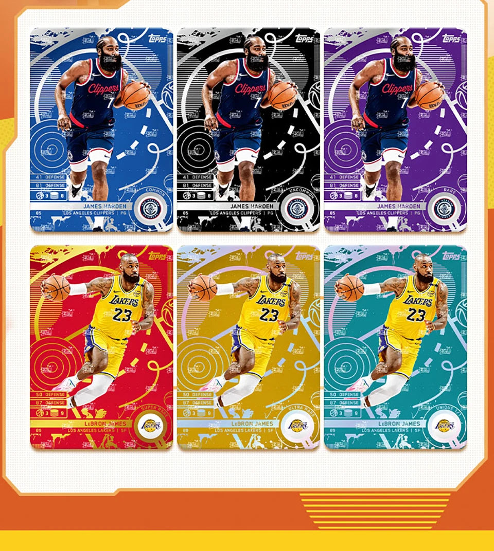 Original KAYOU NBA Collection Cards MATCH ATTAX Energy Pack Professional Basketball Star Battle Cards Booster Box Birthday Gifts