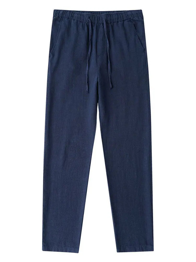 Casual Cotton Linen Chino Baggy Sweatpants