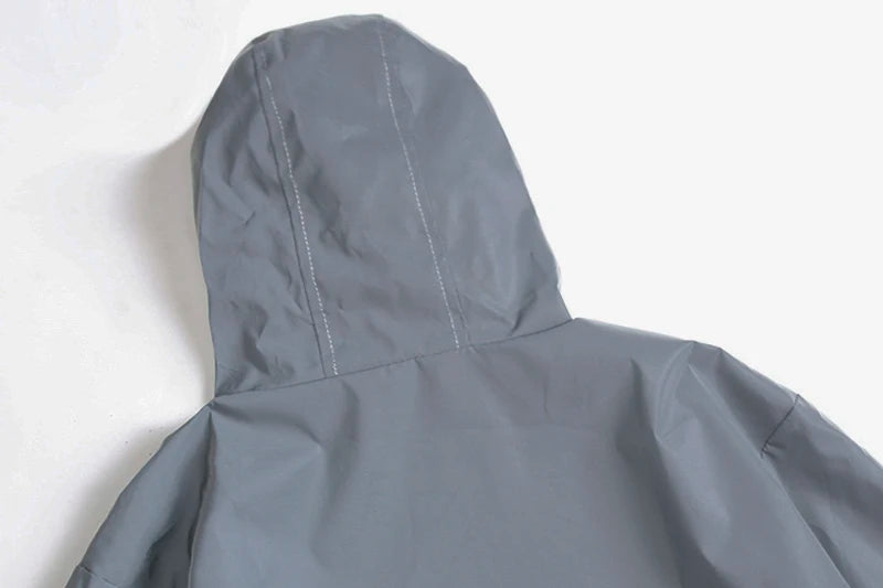 Night Reflective Windbreaker Hooded Jacket