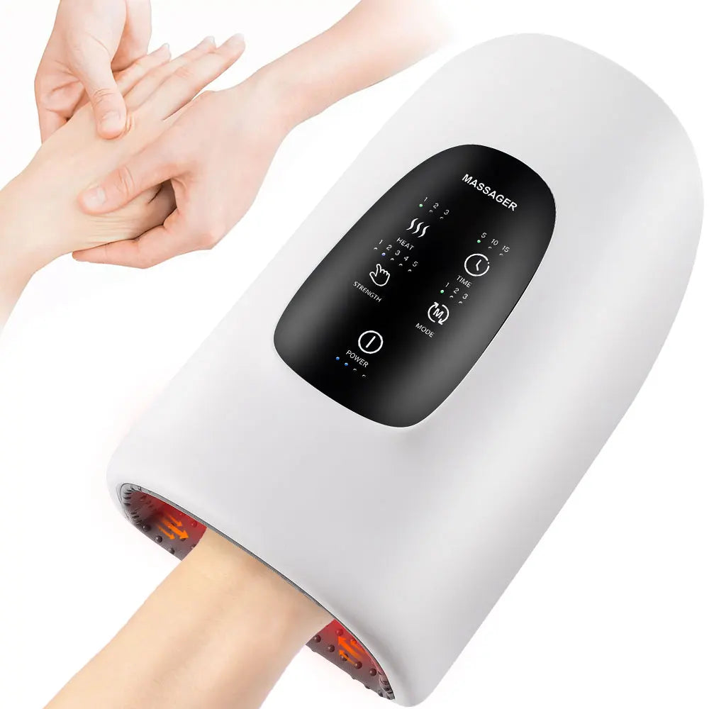 Electric Hand Massager Air Bag Air Compression Massage Intelligent Kneading Constant Temperature Heating Palm Massage Machine
