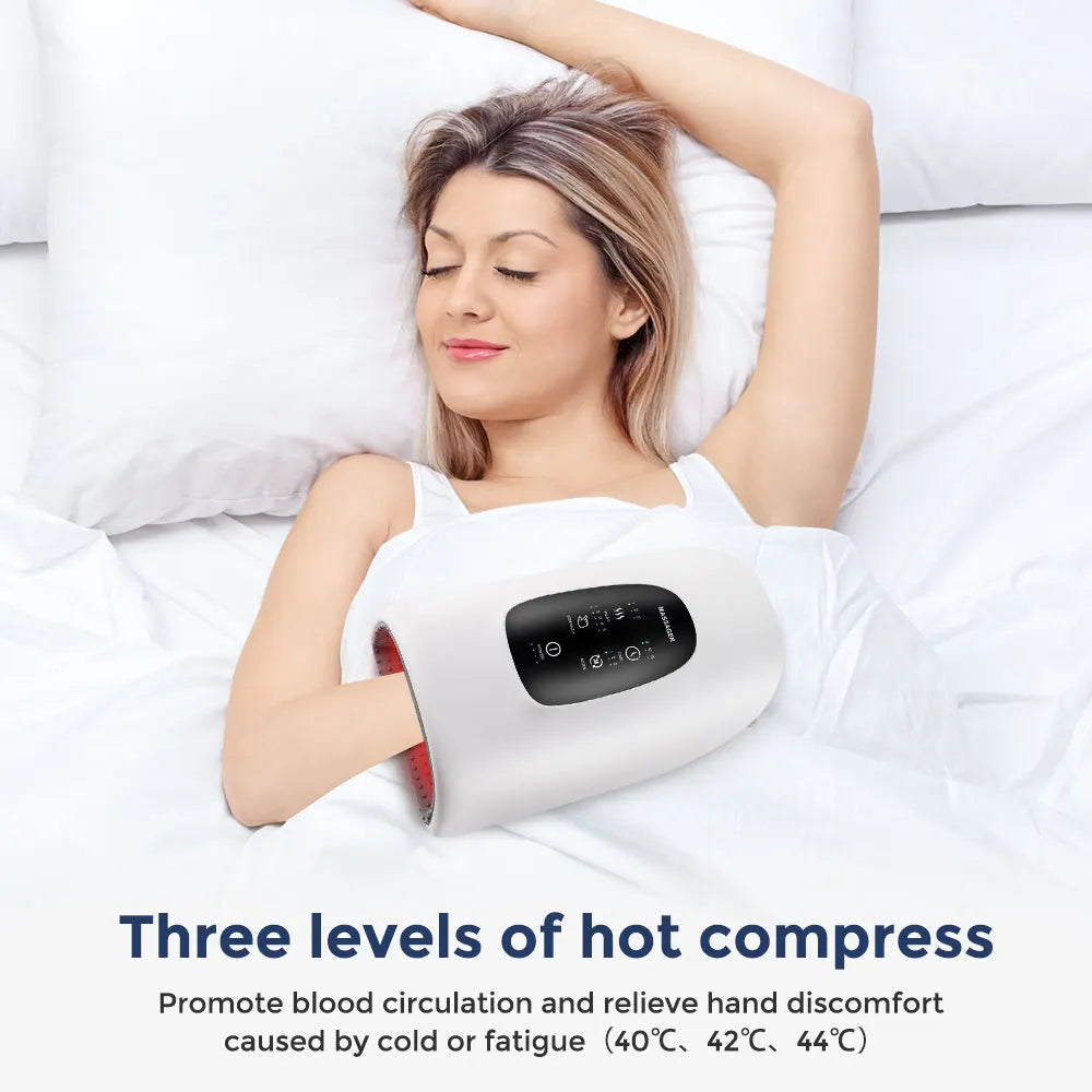 Electric Hand Massager Air Bag Air Compression Massage Intelligent Kneading Constant Temperature Heating Palm Massage Machine