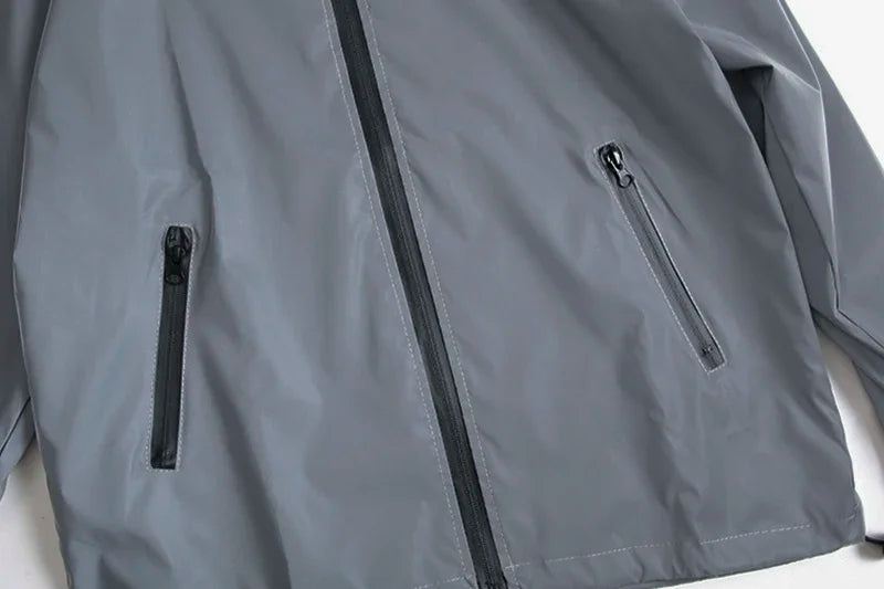 Night Reflective Windbreaker Hooded Jacket