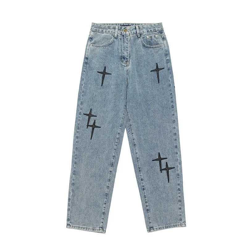 Baggy Streetwear Jeans Korean Fashion Casual Loose Denim Cargo Pants