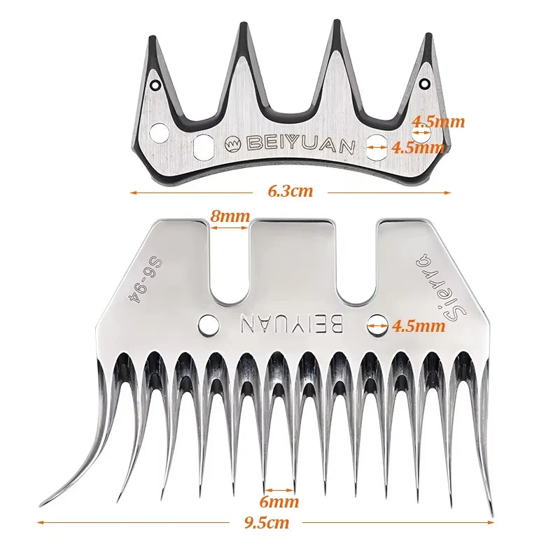 Stainless Steel Wool Scissors Sheep/goats Shears Convex Comb Cutter Shearing Clipper 4/9/13 Tooth Straight/curved Wool Blade