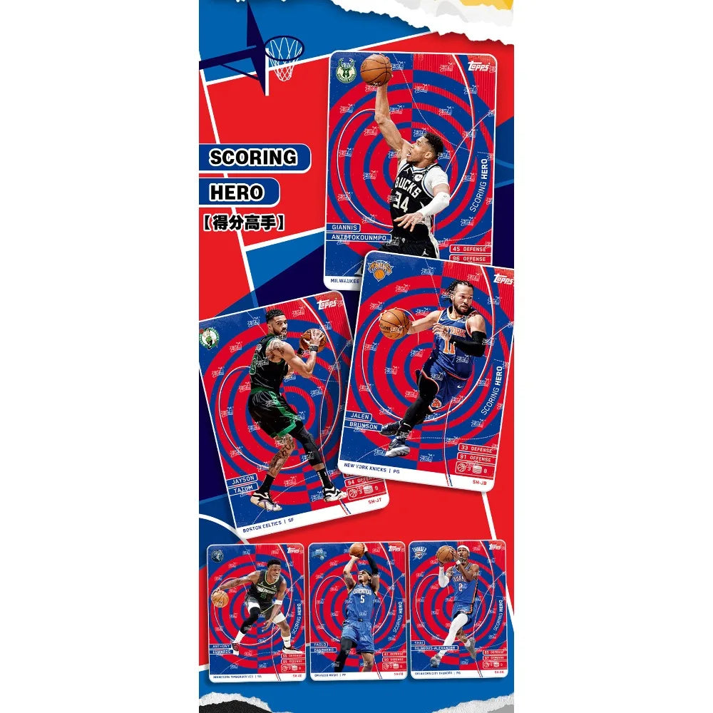 Original KAYOU NBA Collection Cards MATCH ATTAX Energy Pack Professional Basketball Star Battle Cards Booster Box Birthday Gifts