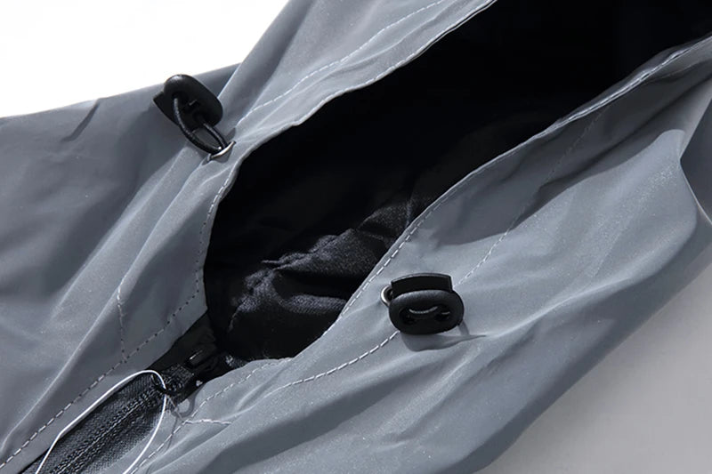 Night Reflective Windbreaker Hooded Jacket
