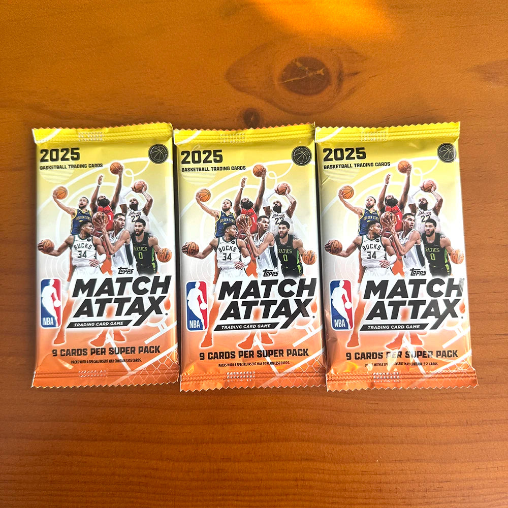 KAYOU 2025 NBA Basketball Trading Card Game - Match Attax Topps Super Pack with 90 Cards Exciting Inserts And Gold Foil